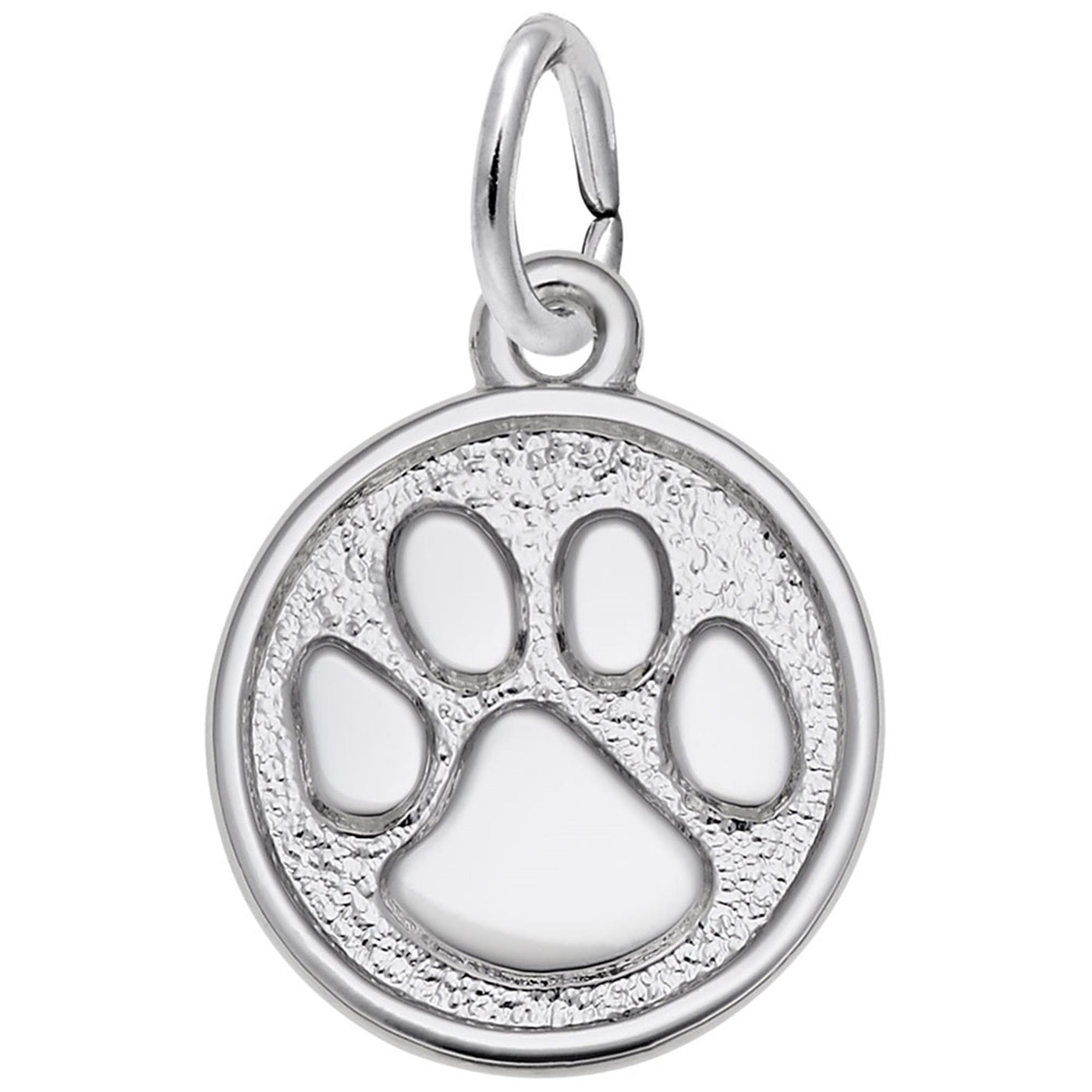 Sterling Silver Paw Print