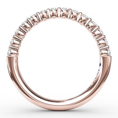 14K Rose Gold 0.28ctw Stackable Diamond Band 
Featuring a Polished Finish