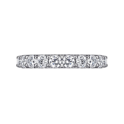 Gabriel 14K White Gold 1.50ctw Diamond Wedding Band