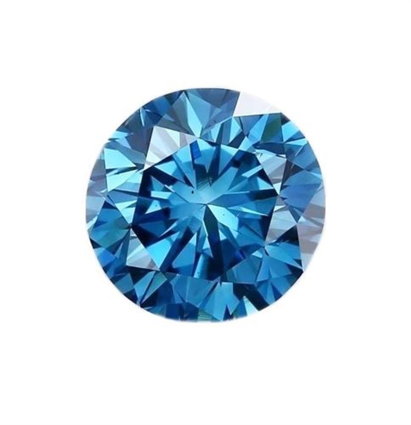 0.71ct VS2 Blue Round Lab Grown Diamond