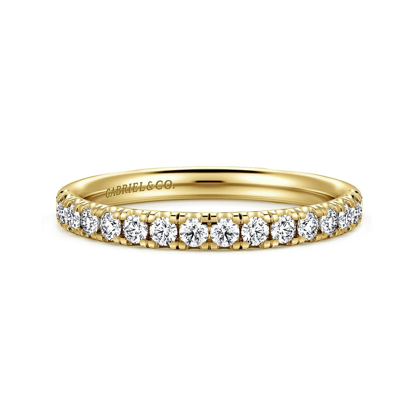 Gabriel 14K Yellow Gold 0.401ctw Clearly Flawless Diamond Band