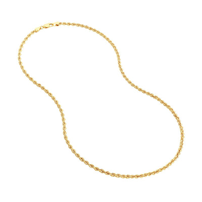 10K Yellow Gold 3mm 20" Rope Chain