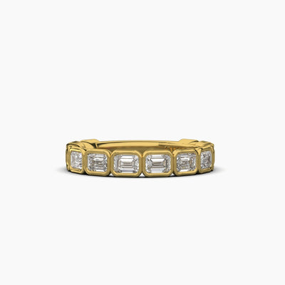 14K Yellow Gold 0.90ctw East West Halfway