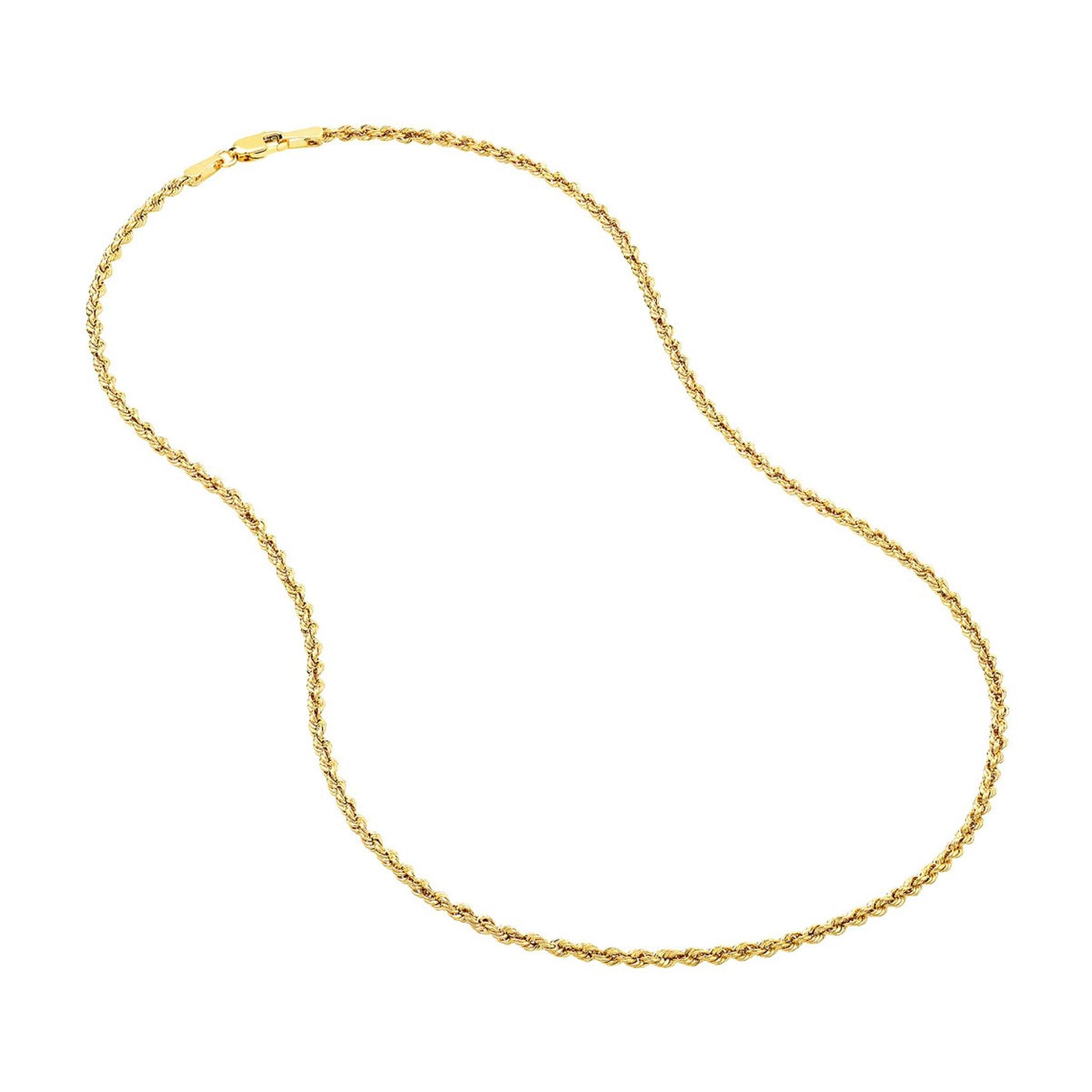 10K Yellow Gold 2.5mm 20" Rope Chain