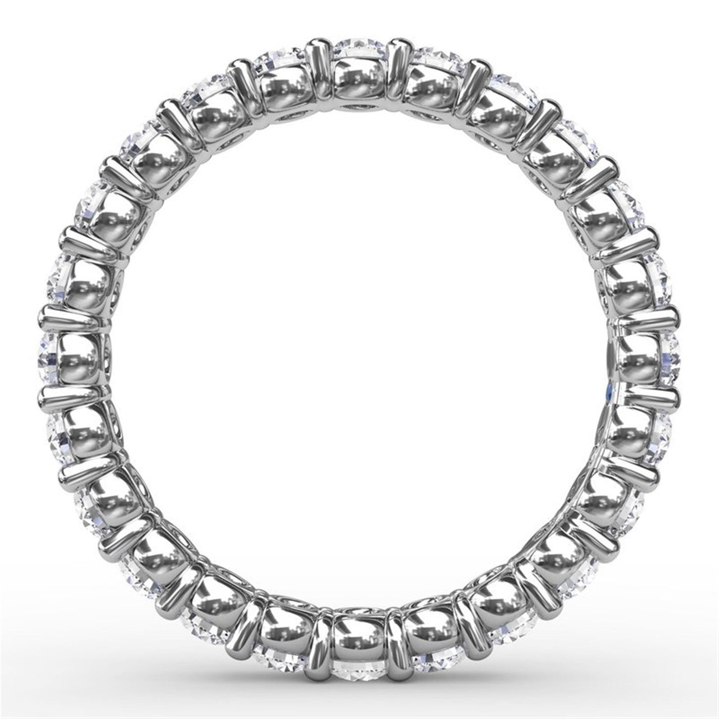 14K White Gold 1.44ctw Diamond Eternity Band 
Featuring a Polished Finish