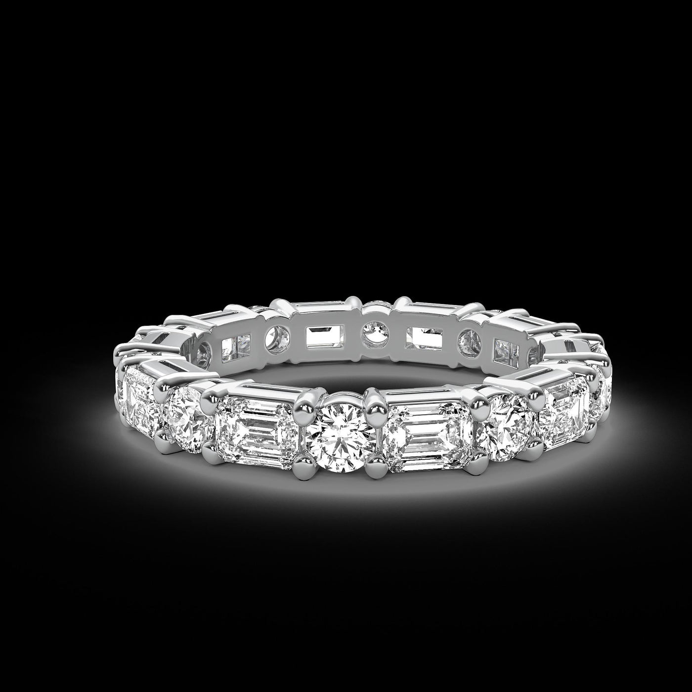 Platinum 3.00ctw Diamond Eternity Band