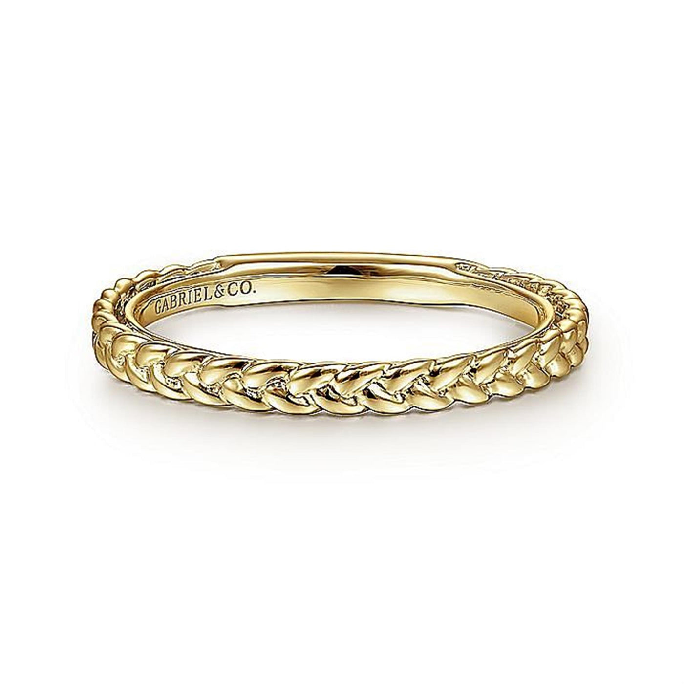 Gabriel 14K Yellow Gold Braided Bujukan Style Ring