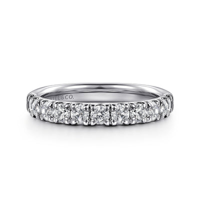 Gabriel 14K White Gold 0.75ctw Diamond Wedding Band