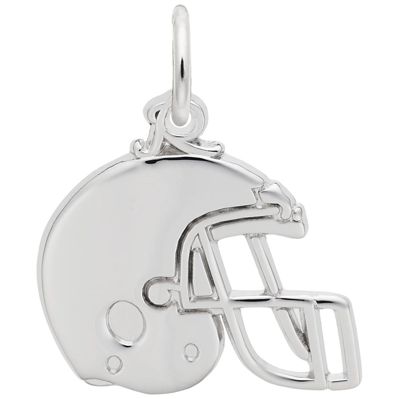 Sterling Silver Football Helmet