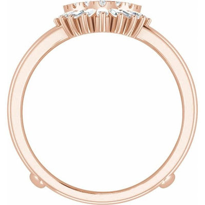 Ever & Ever 14K Rose Gold .50ctw Diamond Ring Guard