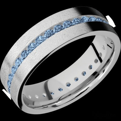 Lashbrook 14K White Gold 7mm Flat Wedding Band