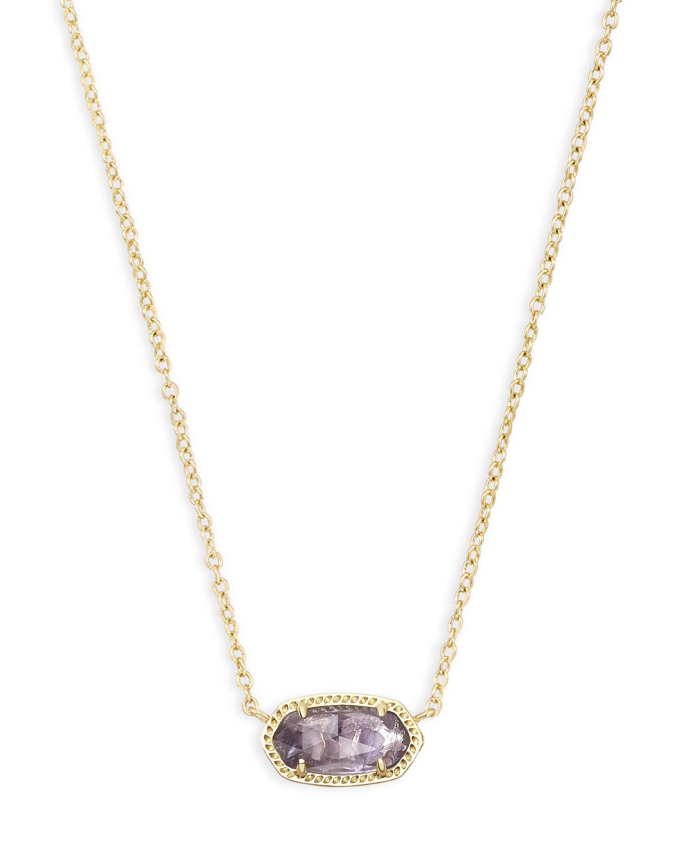 Gold Tone Necklace Featuring Purple Amethyst by Kendra Scott