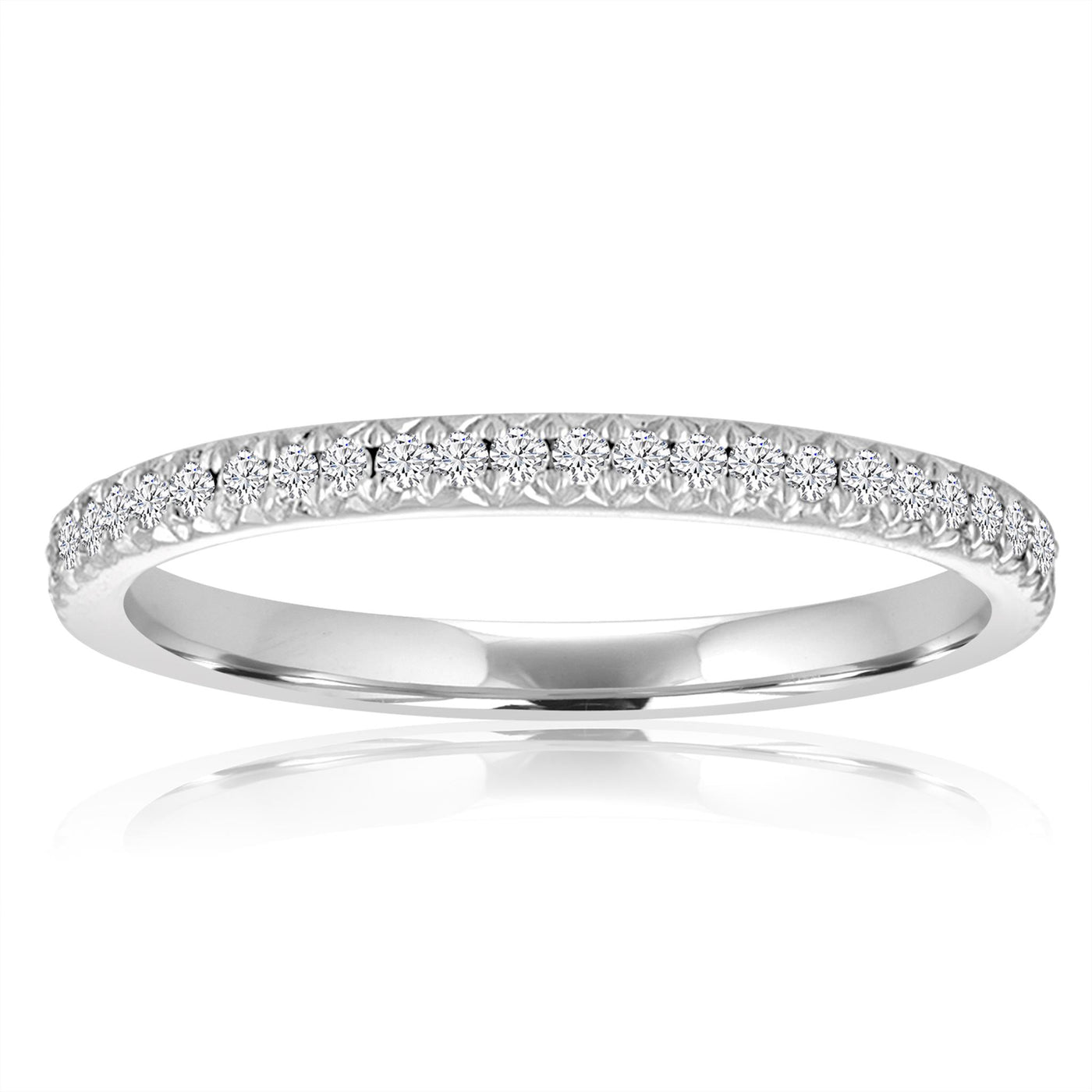 14K White Gold .50ctw Forevermark Diamond Wedding Band