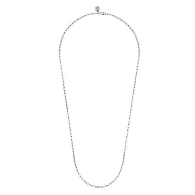 Gabriel Sterling Silver 2.34mm 24" Paper Clip Chain