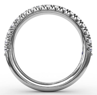 Fana 14K White Gold 0.50ctw Diamond Wedding Band