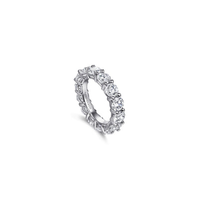 Gabriel 14K White Gold 6.30ctw Eternity Band Model