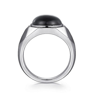 Gabriel Sterling Silver Onyx Ring