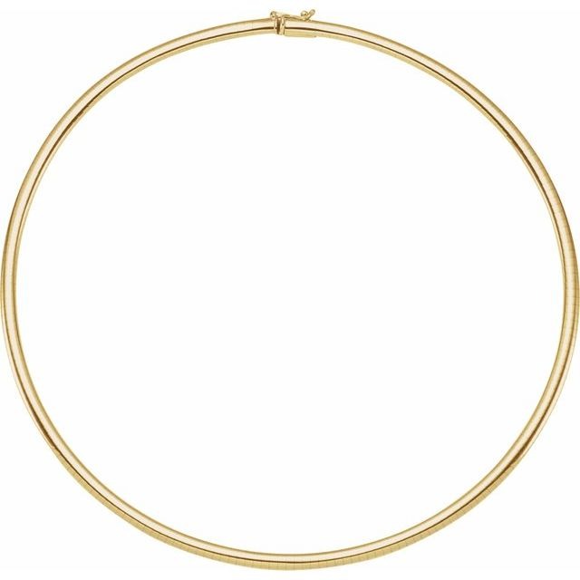 Estate 14K Yellow Gold 3.2mm 18" Omega Chain