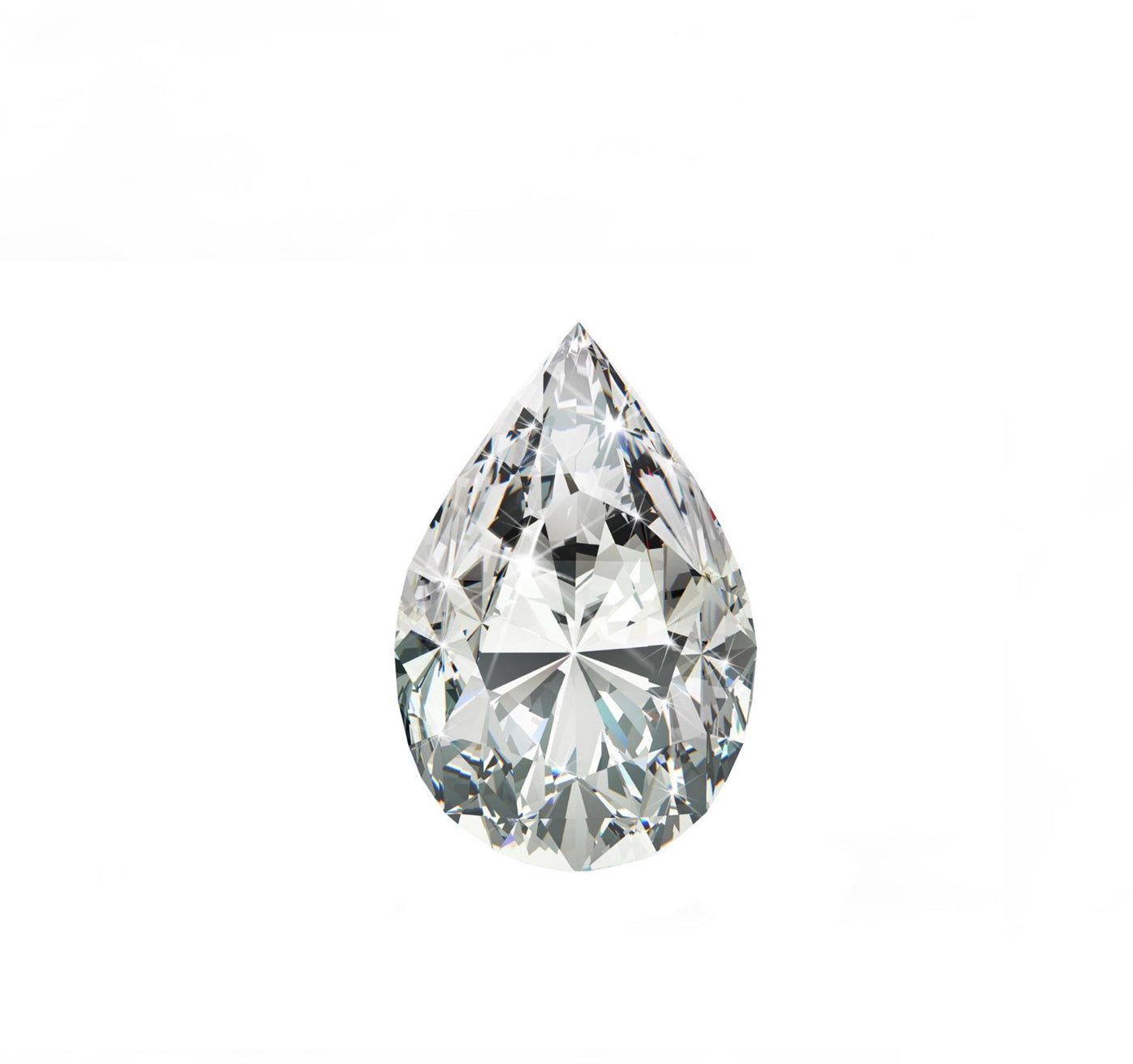 0.67ct SI2 J Pear Diamond