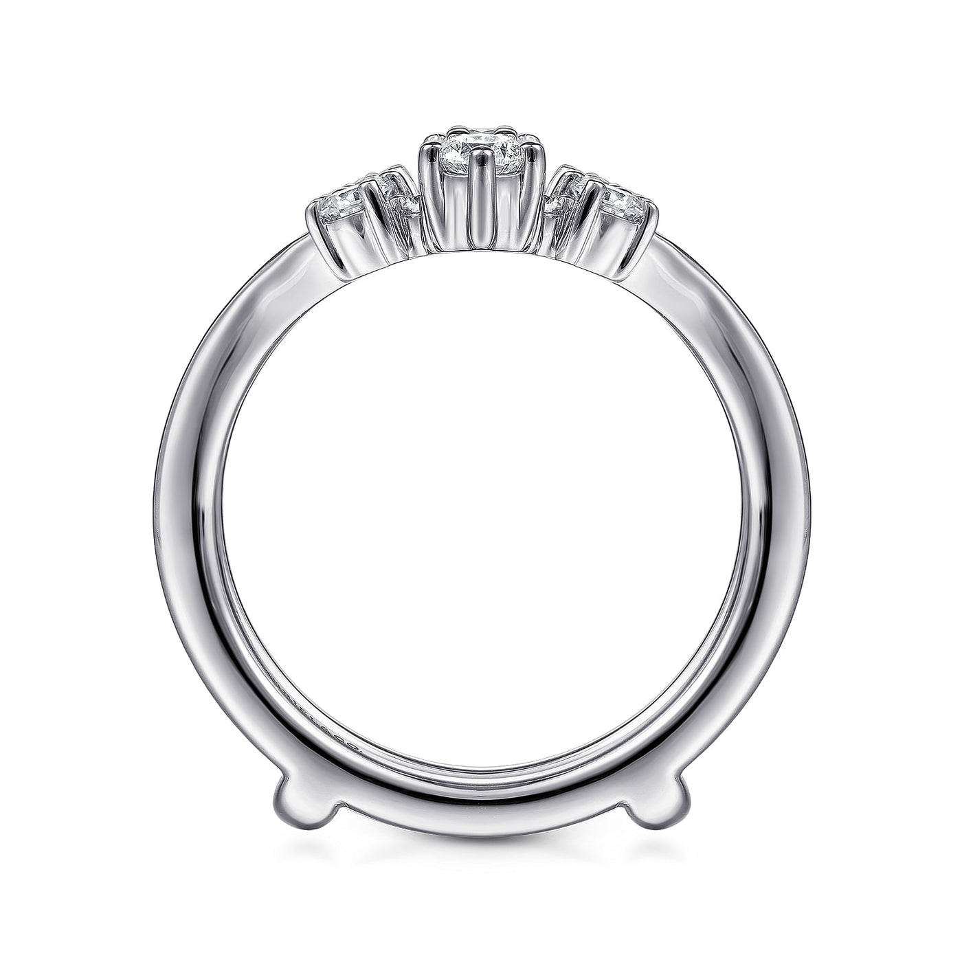 Gabriel 14K White Gold 0.50ctw Diamond Ring Guard