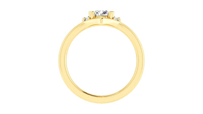 14K Yellow Gold 1.06ctw 4 Prong Engagement Ring by Thollot