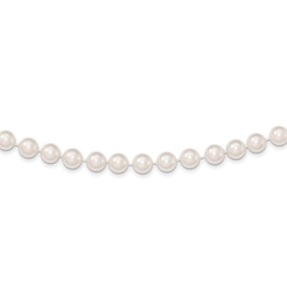 Estate 14K Yellow Gold 24" Akoya Cultured Pearl Strand Necklace