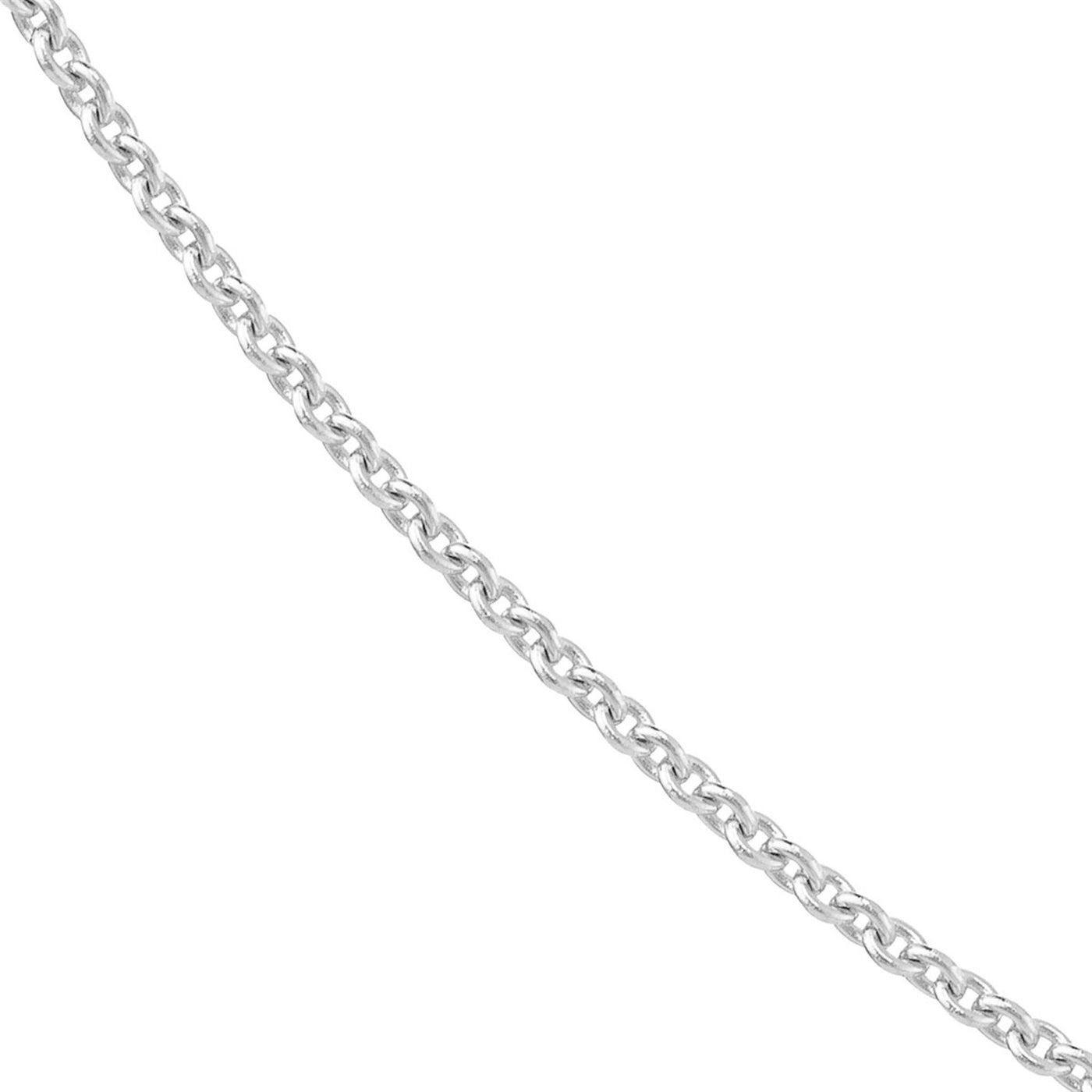 14K White Gold .5mm 18" Cable Link Chain