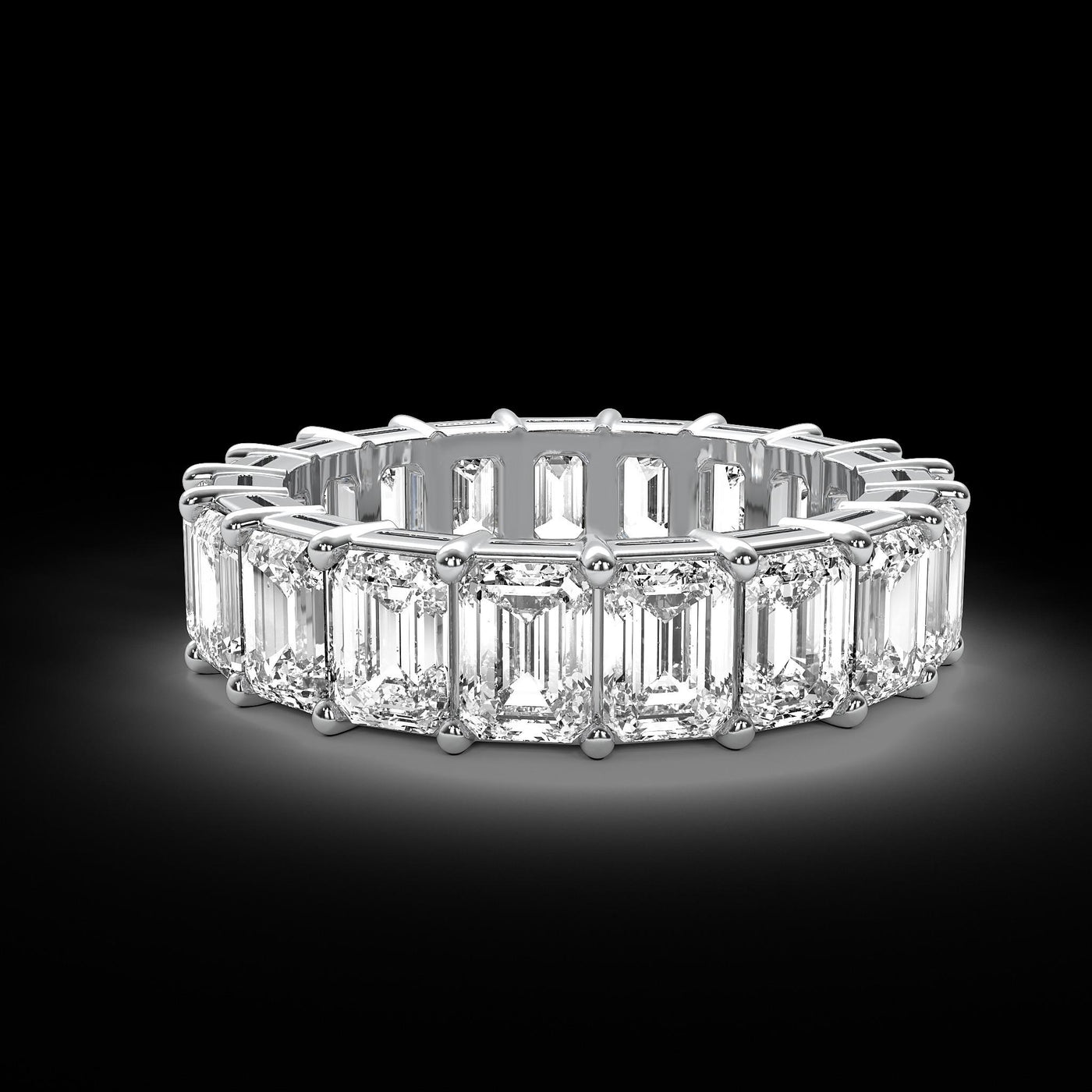 Platinum 9.00ctw Diamond Eternity Band