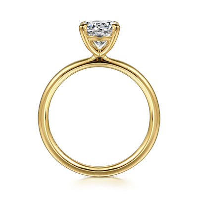 Gabriel 14K Yellow Gold 4 Prong Style Diamond Semi-Mount Engagement Ring