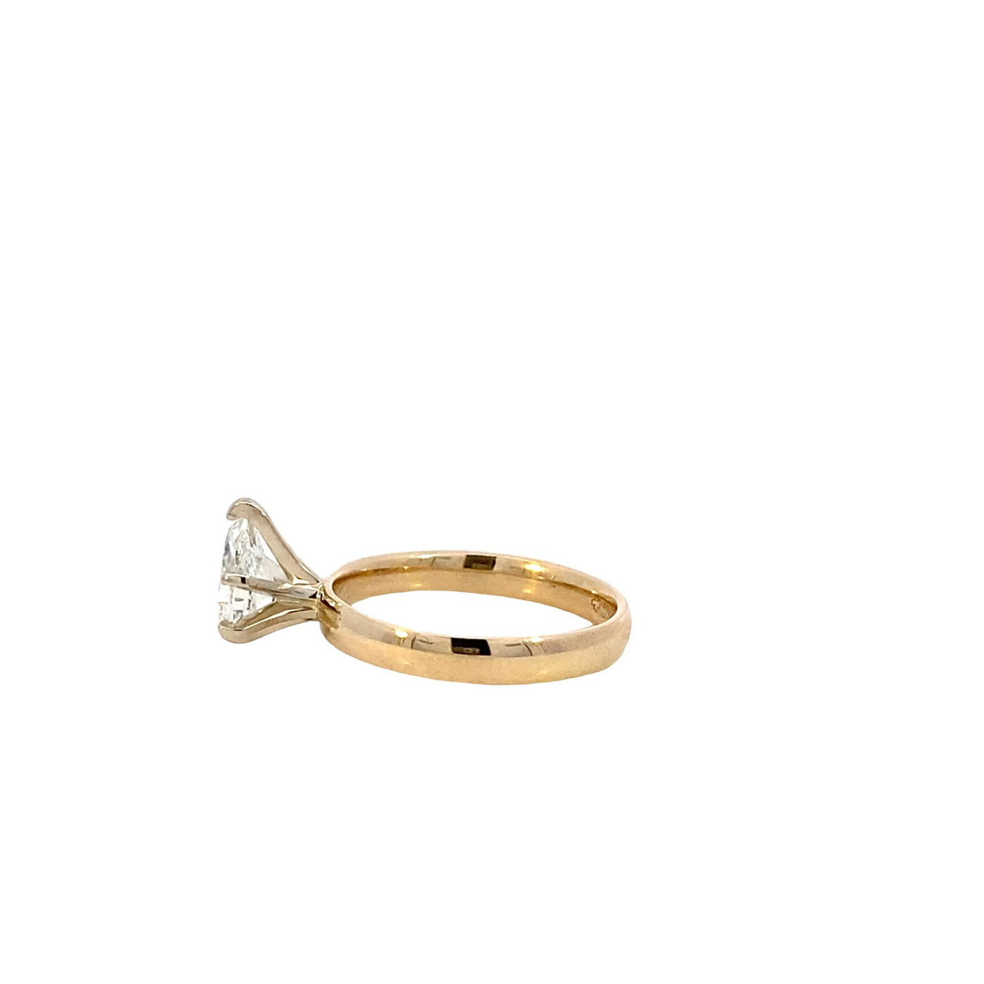 14K Yellow Gold 1.01ctw 6 Prong Diamond Engagement Ring