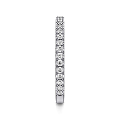 Gabriel 14K White Gold 0.376ctw Stackable Diamond Band