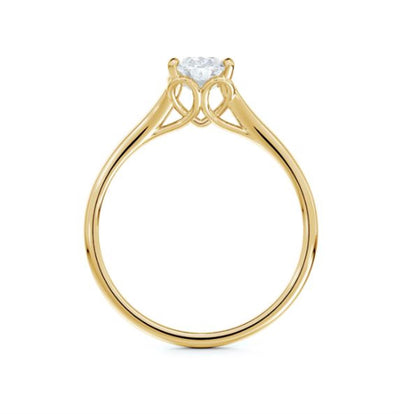 14K Yellow Gold 0.70ct 4 Prong Forevermark Diamond Engagement Ring