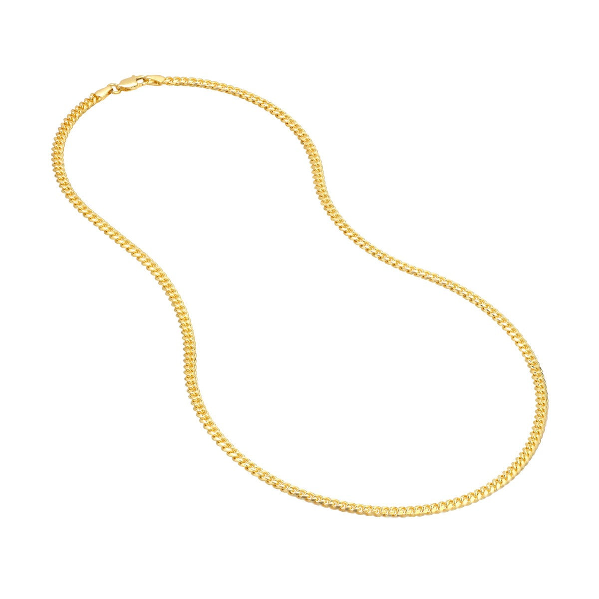 10K Yellow Gold 3.2mm 20" Miami Cuban Chain