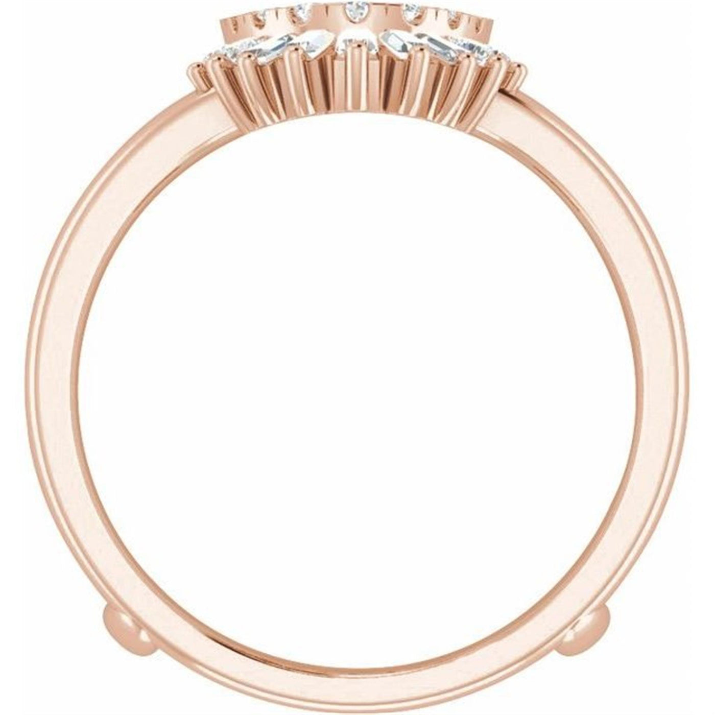 Ever & Ever 14K Rose Gold .50ctw Diamond Ring Guard