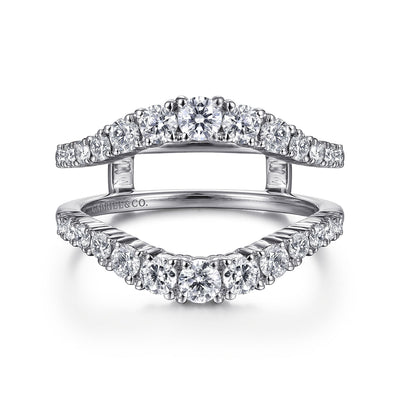 Gabriel 14K White Gold 0.96ctw Diamond Ring Guard