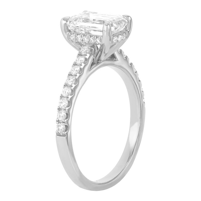 Armadani 14K White Gold 3.38ctw 4 Prong Lab Grown Diamond Engagement Ring