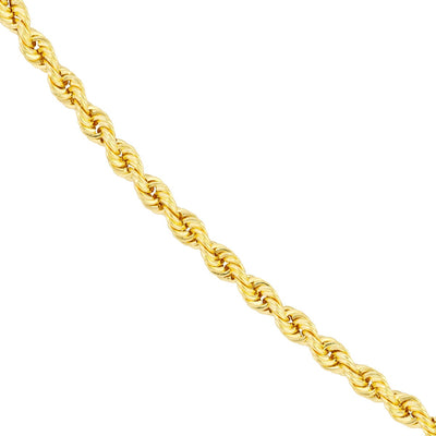 10K Yellow Gold 3mm 20" Rope Chain