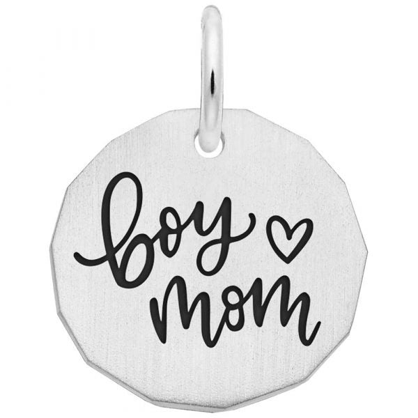 Sterling Silver Boy Mom