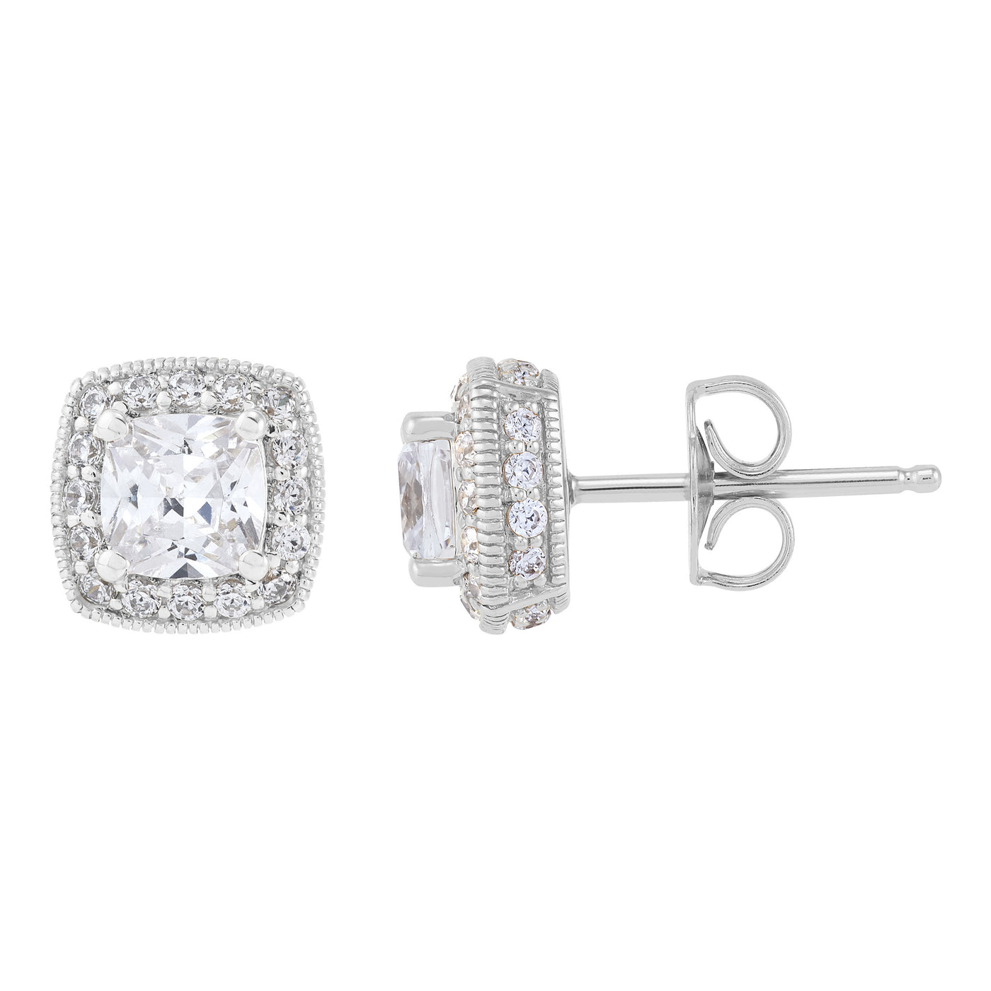 Armadani 14K White Gold 2.00ctw Stud Style Lab Grown Diamond Earrings