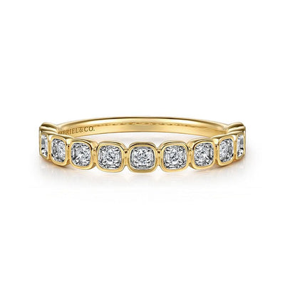 Gabriel 14K Yellow Gold 0.20ctw Clearly Flawless Diamond Band