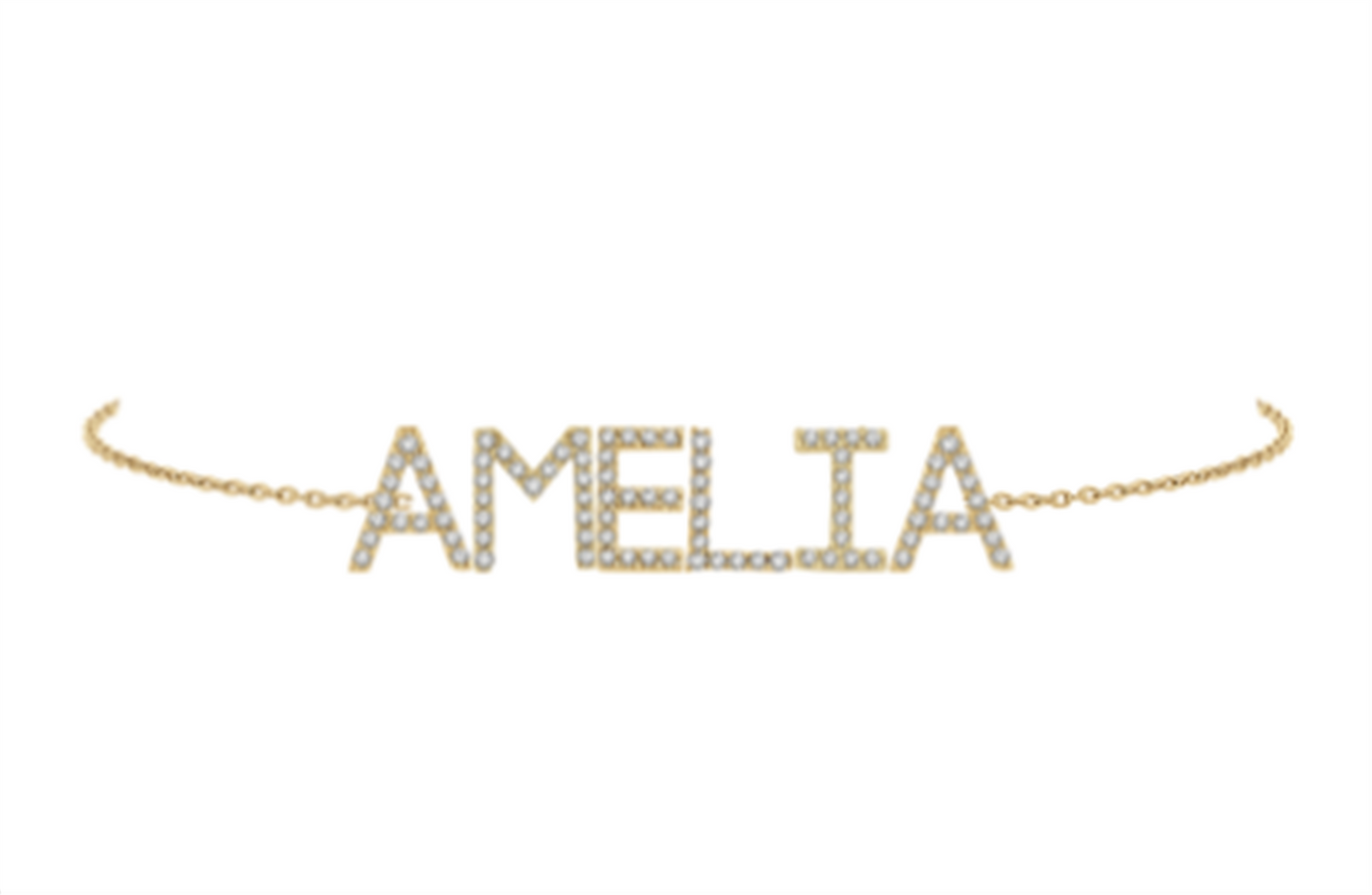 14K Yellow Gold 0.24ctw 7" Personalized Style Diamond Bracelet