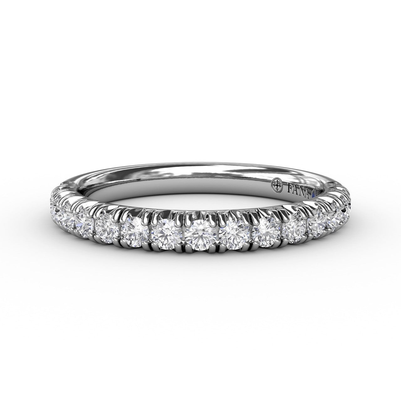 Fana 14K White Gold 0.50ctw Diamond Wedding Band