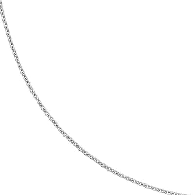 Sterling Silver 1.05mm 22" Adjustable Cable Link Chain