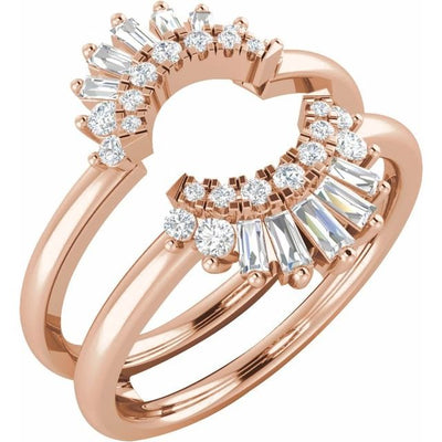 Ever & Ever 14K Rose Gold .50ctw Diamond Ring Guard