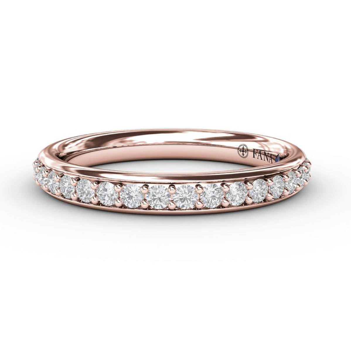 Fana 14K Rose Gold 0.32ctw Diamond Wedding Band