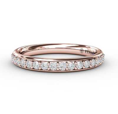 Fana 14K Rose Gold 0.32ctw Diamond Wedding Band