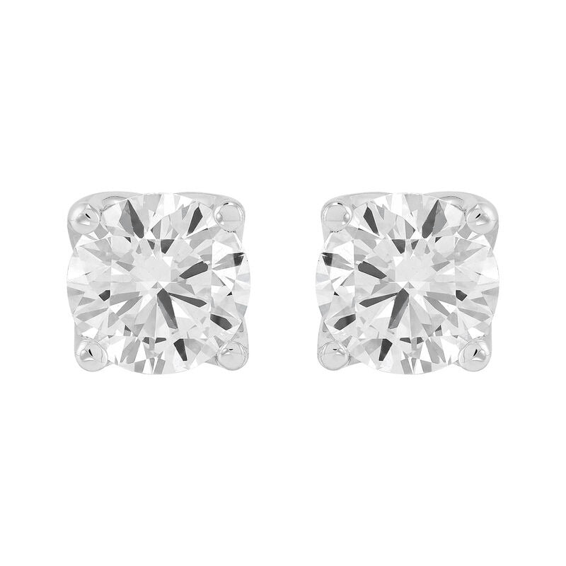 14K White Gold 1.66ctw Lab Grown Diamond Stud Earrings