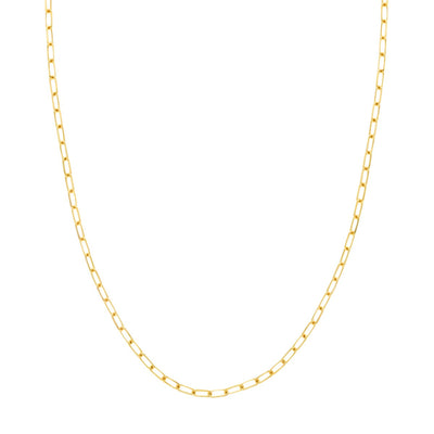 14K Yellow Gold 3.6mm 20" Paper Clip Chain