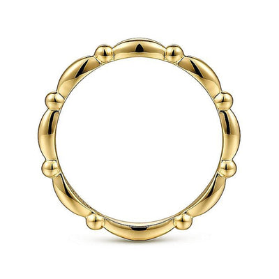 Gabriel 14K Yellow Gold Bujukan Stackable Style Ring