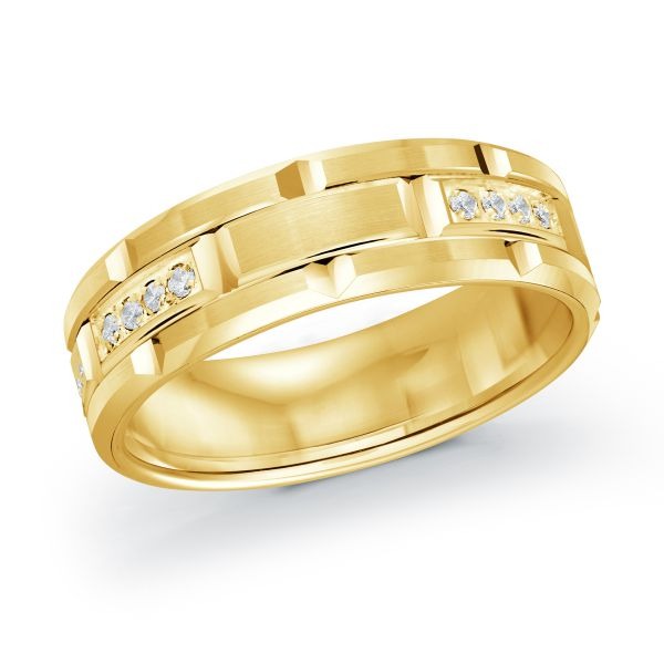 Malo 14K Yellow Gold 7mm Flat Wedding Band